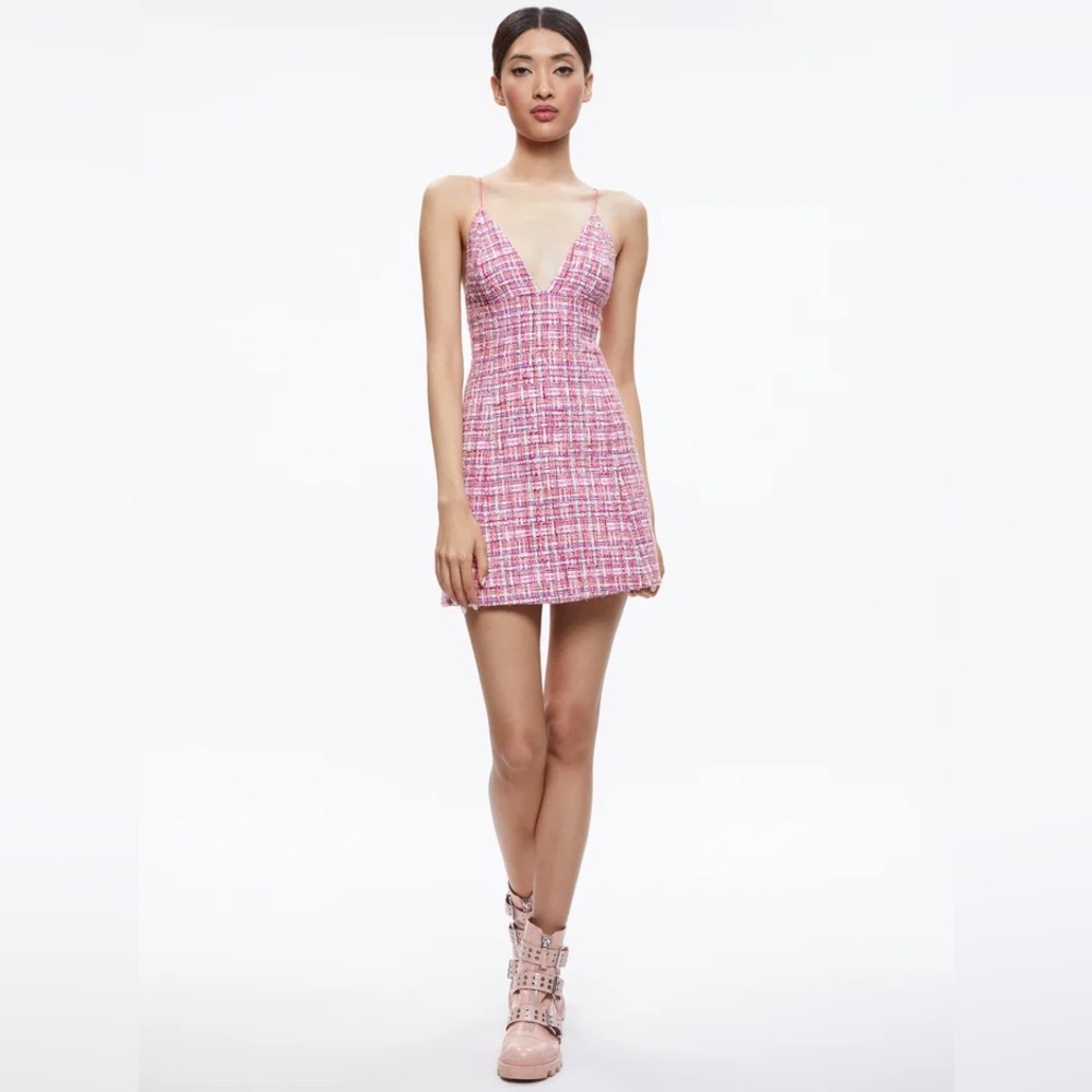 Alice + Olivia Tweed Dress size 6 NWT